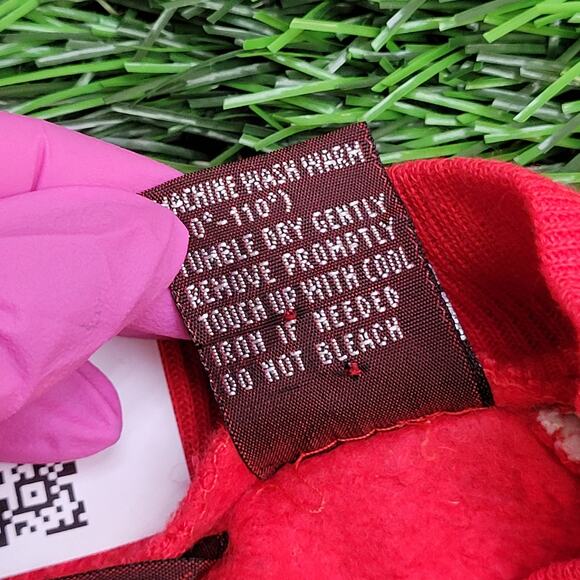 Line-Up Zip Fleece Jacket M/L 22x22 Boxy Cropped Red Blue - Picture 9 of 13